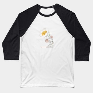 Peony mouse Baseball T-Shirt